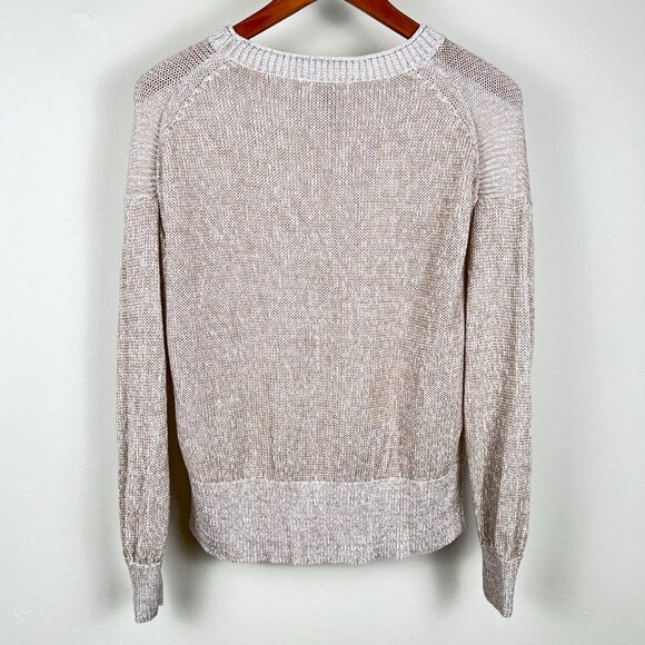 J.Crew Relaxed Cotton-Linen Blend Beach Sweater in beige XS - Picture 10 of 10